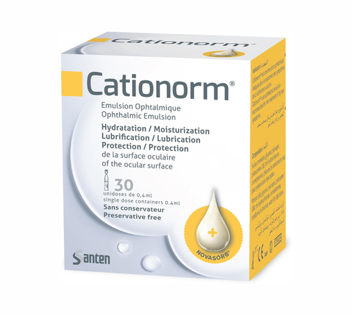 Santen Cationorm Eye Drops 30 Dose